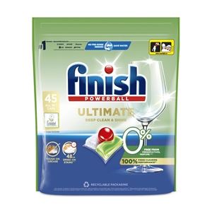 Kapsle do myčky Finish Ultimate 0% All in 1 vás nezklamou